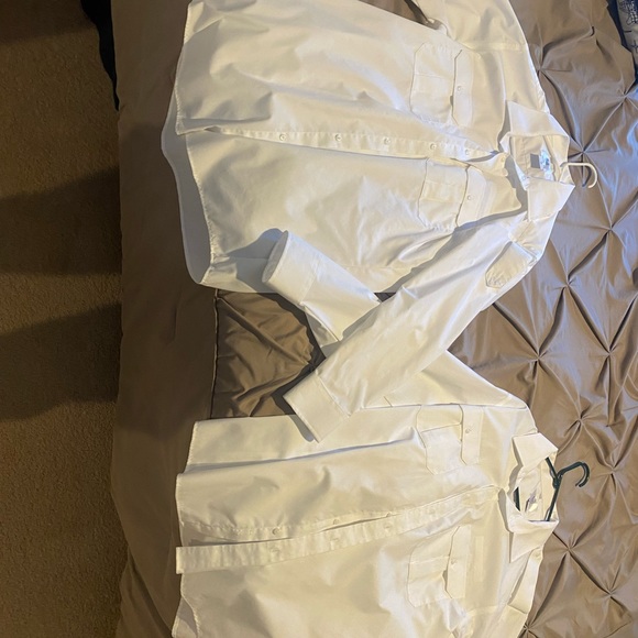 Two M and H Uniform Pilot Shirts (Long Sleeve) Neck Size 18 - Picture 2 of 3